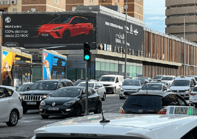 Campaña de visibilidad en intercambiadores de Madrid para MG