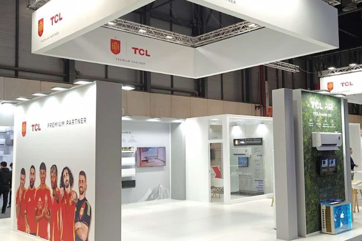 Stand para TCL en el Salón internacional de la Climatización y Refrigeración